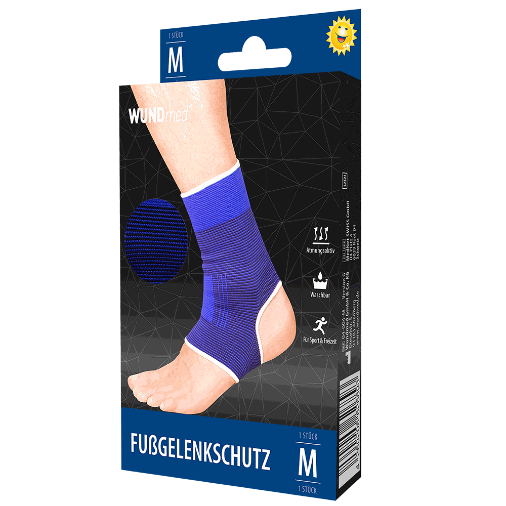 Wundmed Elastische Sportbandage Fussgelenkschutz - M