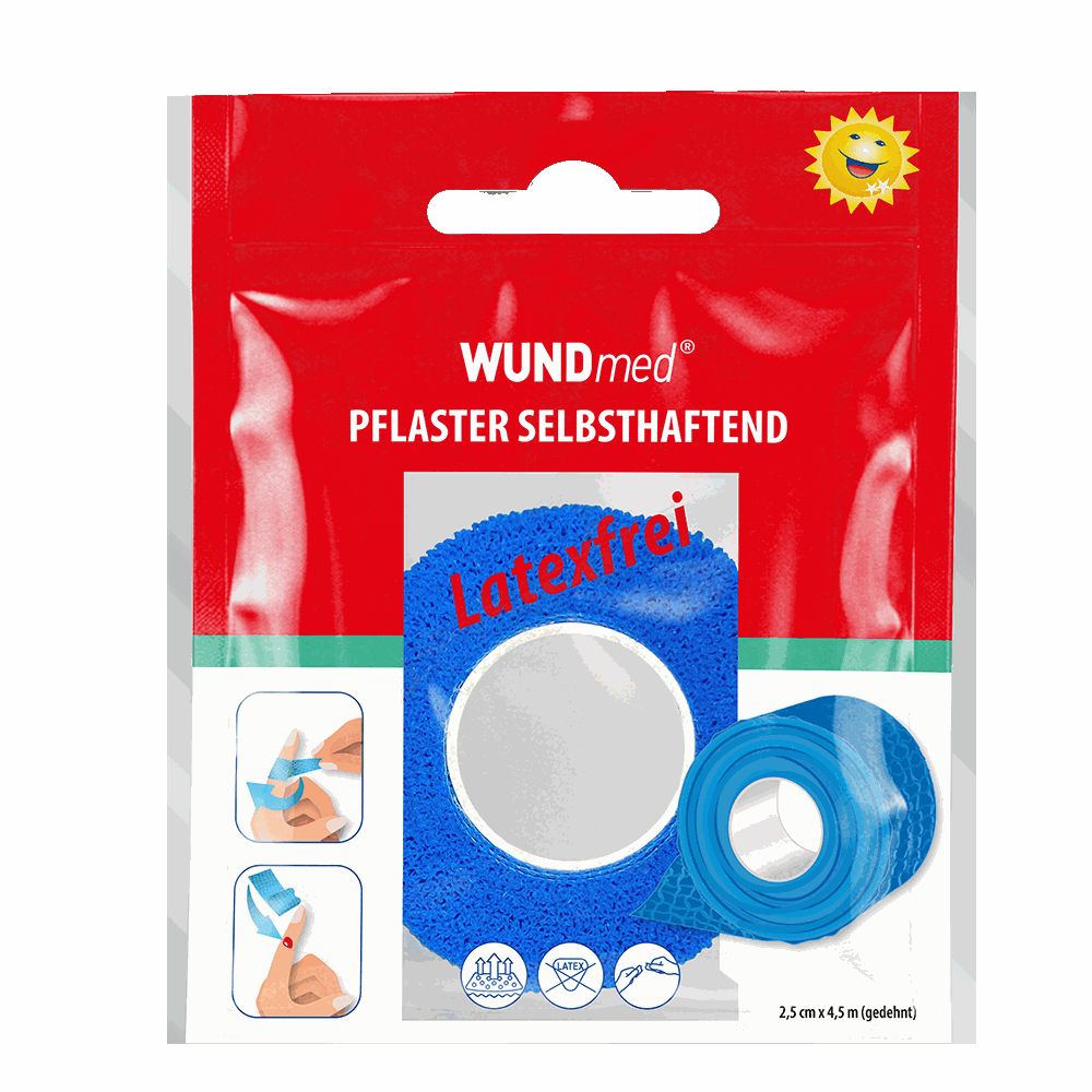 Wundmed selbsthaftende Pflasterverbände - blau