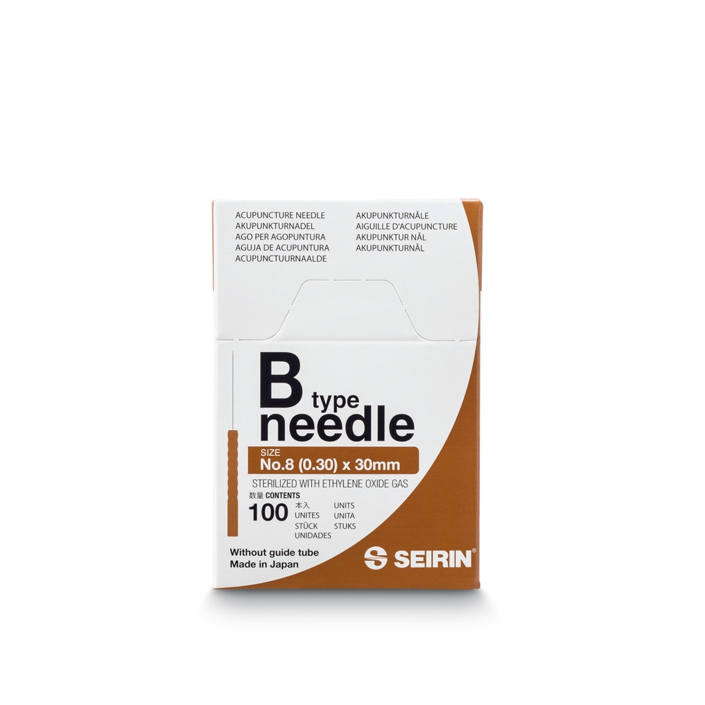 Seirin B-Typ Akupunkturnadeln - ⌀0.3mm - 30mm - braun