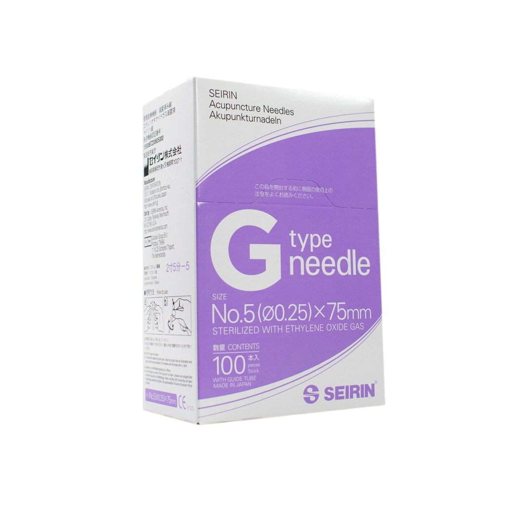 Seirin G-Typ Akupunkturnadeln - ⌀0.25mm - 75mm - violett