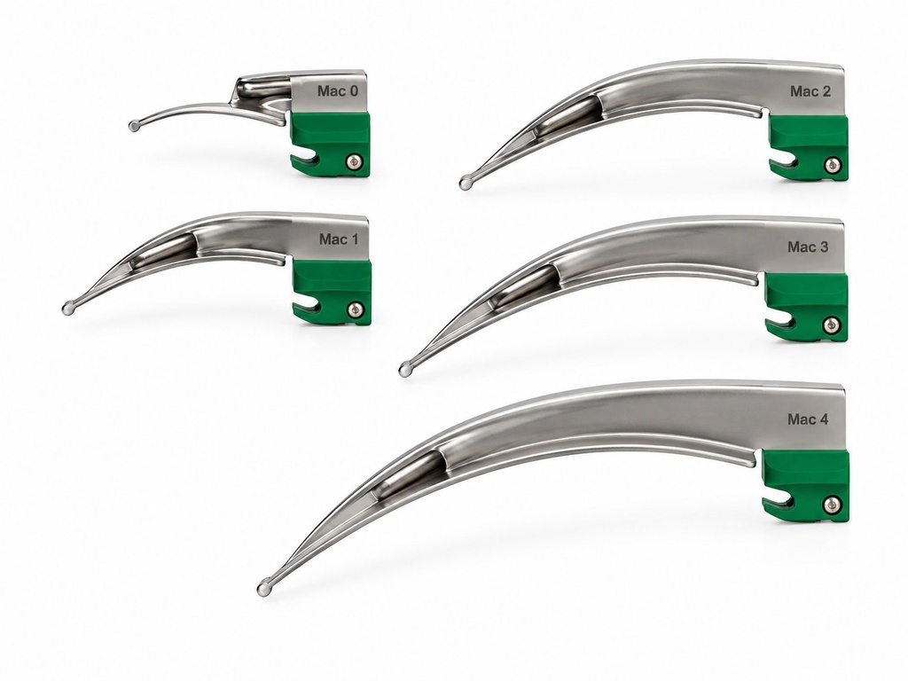 AEROtube Einweg-Kaltlichtspatel Edelstahl, MacIntosh - Gr.0