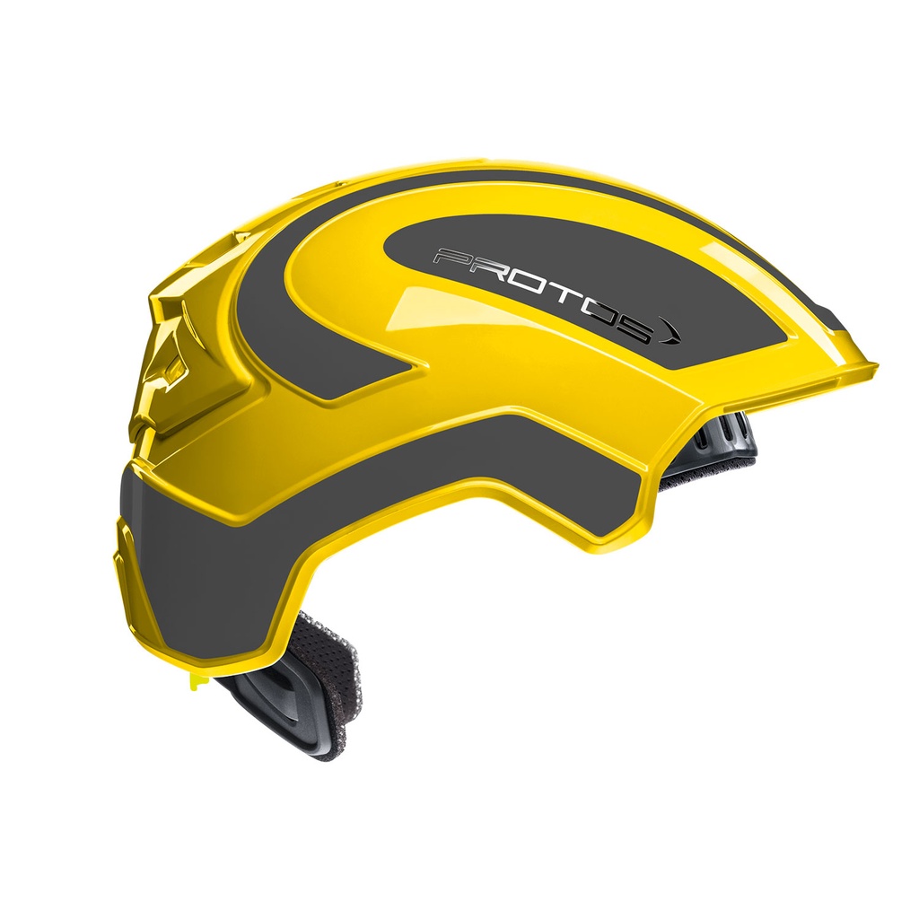 Protos Integralhelm und Rettungsdiensthelm - grau/gelb