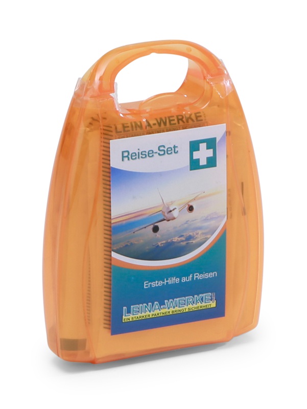 Erste Hilfe-Box gefüllt - Reise - orange