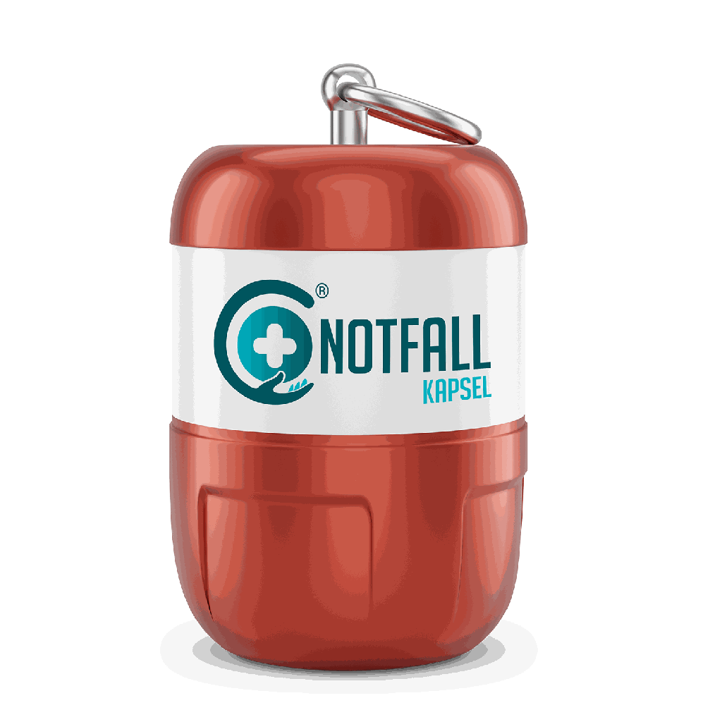 Notfall Kapsel - rot