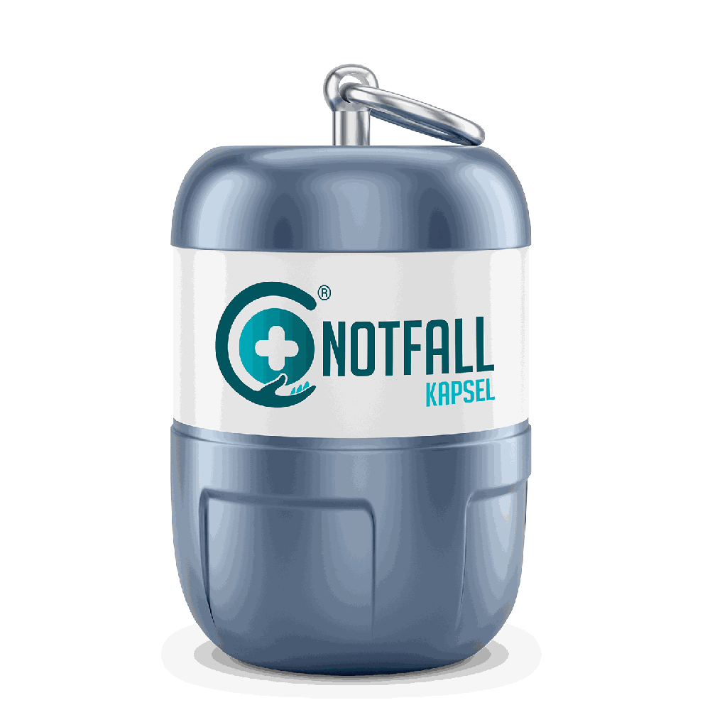 Notfall Kapsel - hellblau
