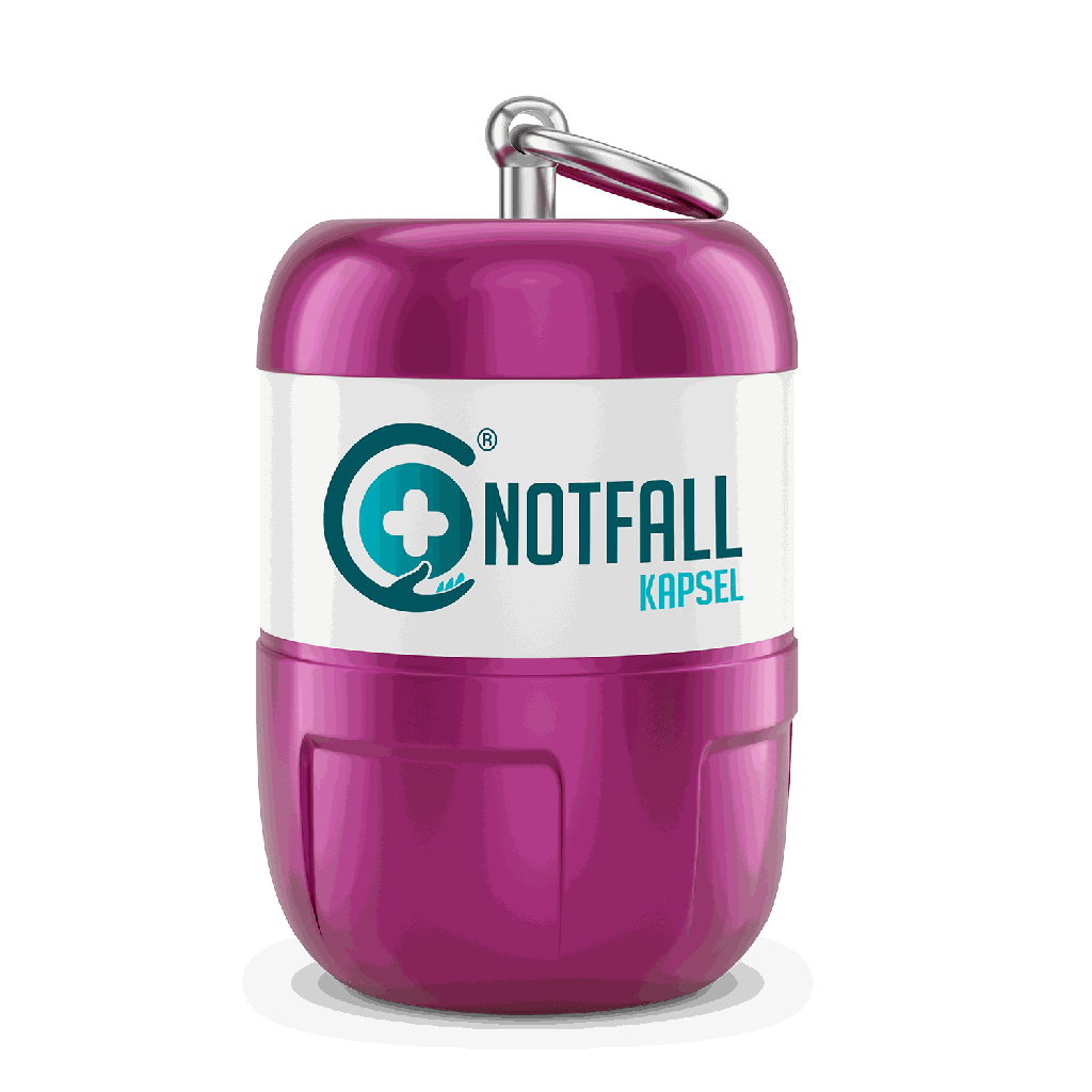 Notfall Kapsel - pink