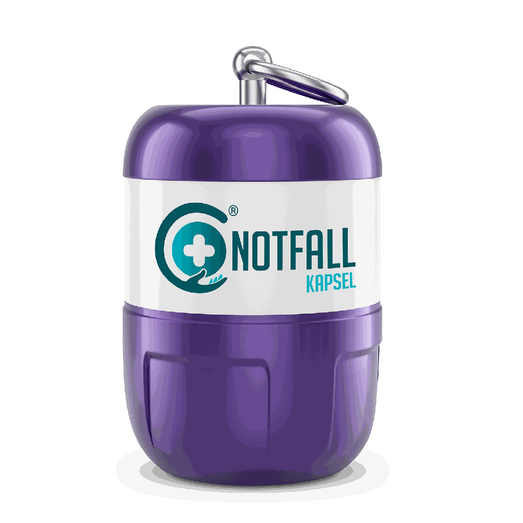 Notfall Kapsel - violett