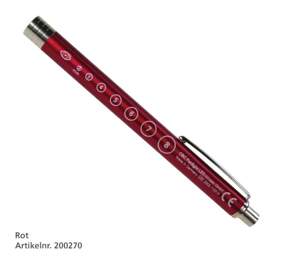 CBC Penlight LED Diagnostikleuchte - rot