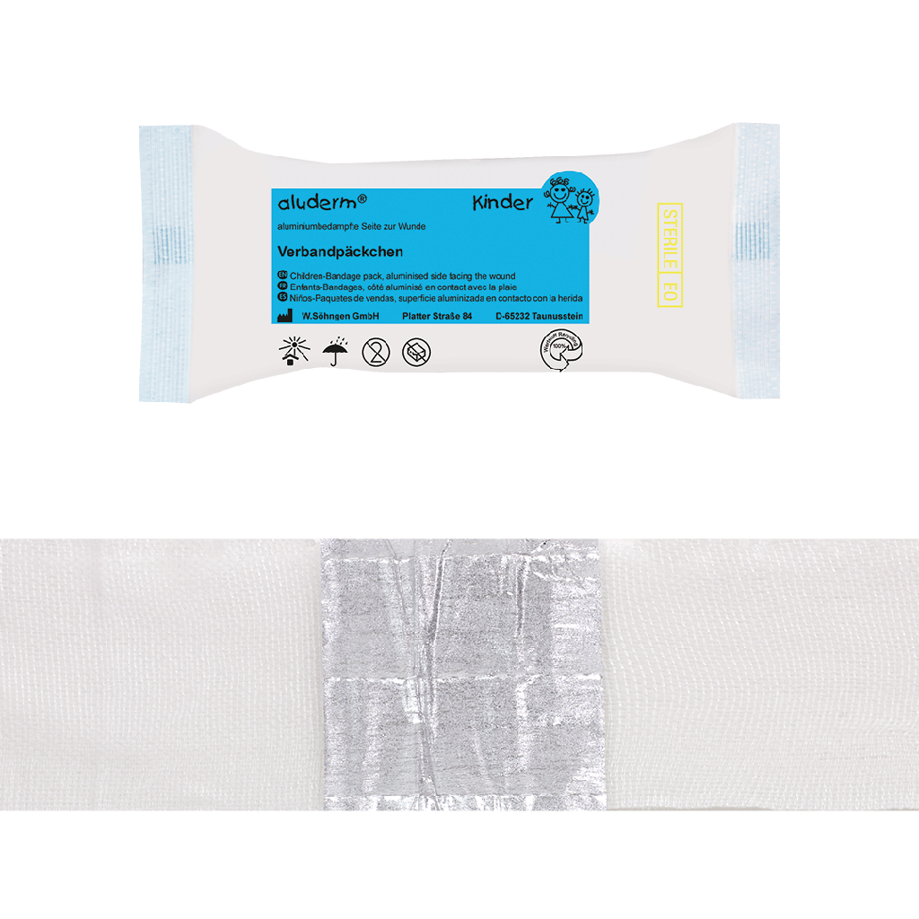 Söhngen aluderm Verbandpäckchen DIN 13151 - Kind - 8cm
