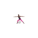 Opti-Ball Gymnastikball - transparent - ⌀55cm