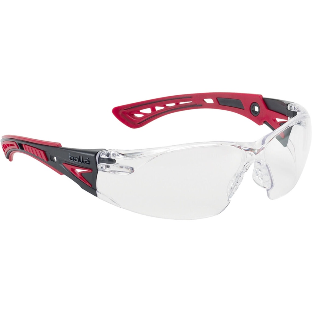 Bollé Schutzbrille Rush Plus - rot - clear