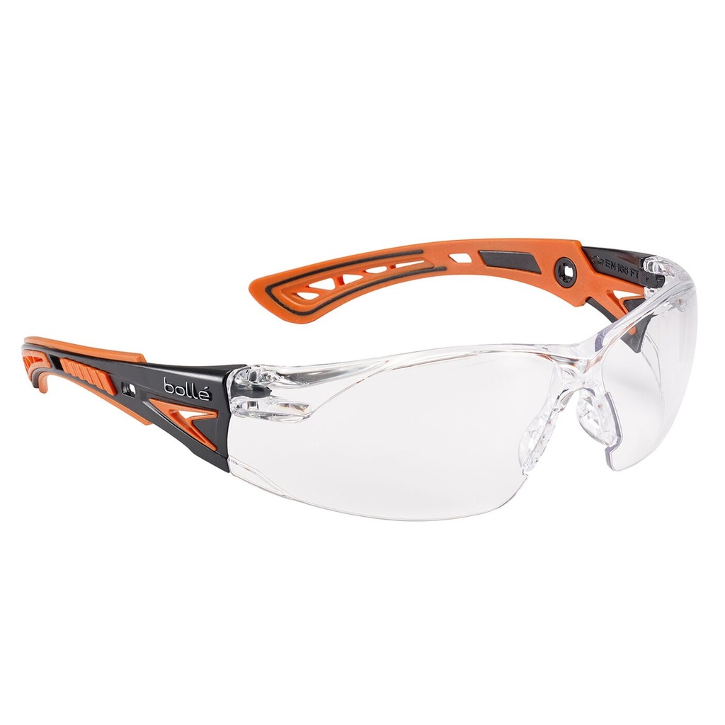 Bollé Schutzbrille Rush Plus - orange - clear