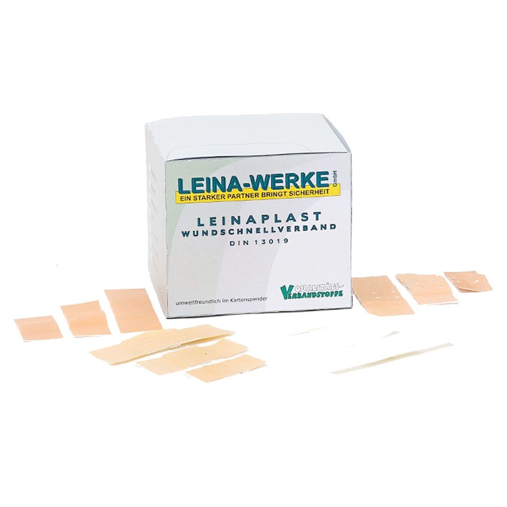 Leinaplast Pflaster Wundschnellverband elastisch Rolle - blau - 4cm