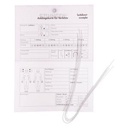 Triage Verletztenkarte, 5 Durchschläge, 5 Karten