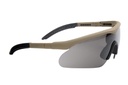 Swisseye Tactical - Brille Raptor rubber brown 3 Gläser-Set