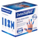 Detectaplast dektierbares Pflaster elastisch Set 19x72, 25x72; butterfly, knuckle 100Stk, blau