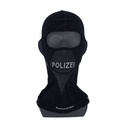 Atmungsaktive Sturmhaube Polizei, schwarz