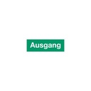 Everglow Rettungszeichen Textschild "Ausgang" 10.5X30cm