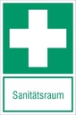 Everglow Rettungszeichen Schild Sanitätsraum ASR A1.3 ISO 7010-E003