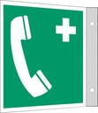 Everglow Rettungszeichen Fahnenschild Notruftelefon
