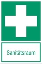 Everglow Rettungszeichen Aufkleber Sanitätsraum ASR A1.3 ISO 7010-E003