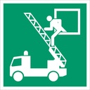 Everglow Rettungszeichen Aufkleber Rettungsausstieg nach ASR A1.3 ISO 7010-E017