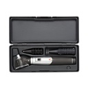 HEINE mini 3000© Otoskop Set 2,5V - Batteriegriff + Dauergebrauchs-Tips + AllSpec Einweg-Tips, Farbe: schwarz