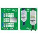 Plum Kombi-Station DUO mit 500ml pH-neutral DUO und 1000ml NaCl 0.9% DUO