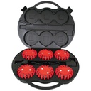 Powerflare LED Warnleuchte 6er Set im Koffer