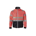 Softshelljacke Fluor Rot / Schwarz XL