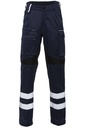 Rescuewear Unisex Hose Karlsruhe Marineblau mit Stretch Schwarz 58