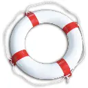 Rettungsring Atlantic weiss/rot Ø65cm 148N