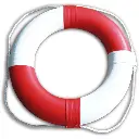 Rettungsring Pacific weiss/rot Ø65cm 142N