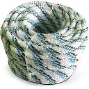 PPE Leine mit Reflexstreifen nach EN 1891 weiss