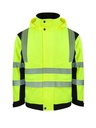 Korntex Hi-Vis Softshell Regenjacke EN 20471